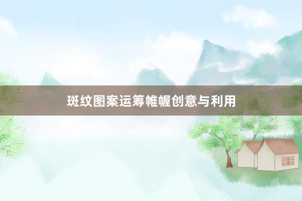 斑纹图案运筹帷幄创意与利用
